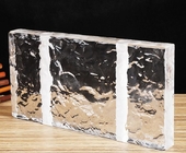 12 X 12  8x8x4 Crystal Fused Hot Melt Glass Blocks For House Wall