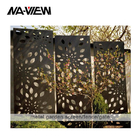 Fireproof Decorative Metal Fence Panels Aluminium Wrought Iron Fencing Gates