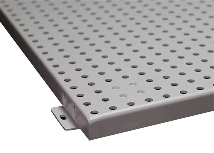Square Decorative 0.9mm Aluminum False Ceiling Tiles Sound Absorbing