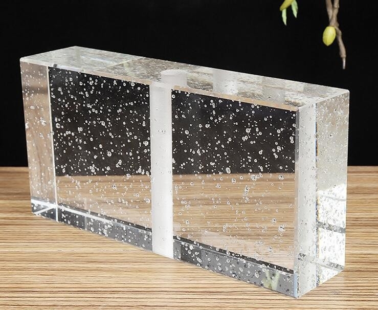 4 X 4  12 X 12 Clear Glass Block Bathroom Transparent Hot Fused Foam Solid