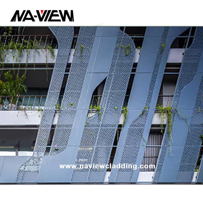 ISO SGS Perforated Aluminum Panels Decorative Metal Screens
