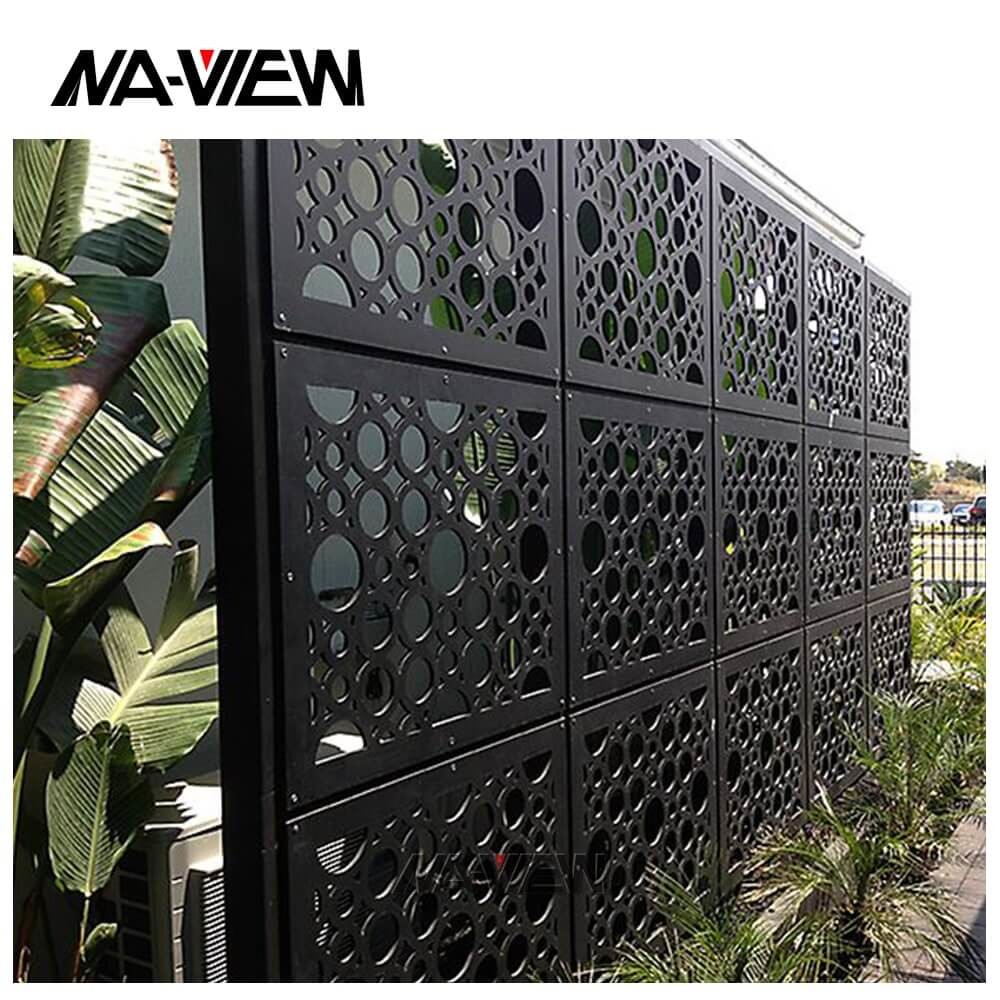 ISO SGS Perforated Aluminum Panels Decorative Metal Screens
