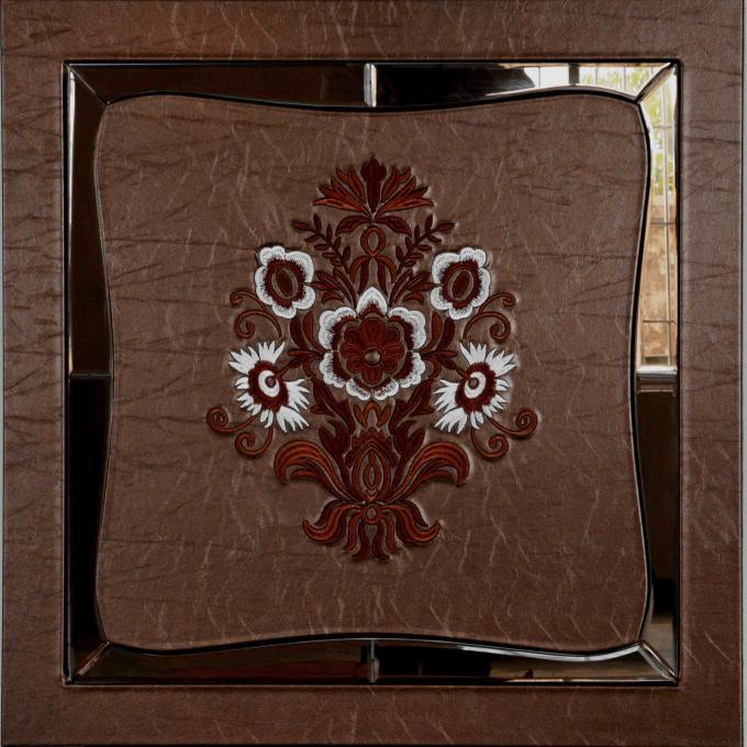 Modern Style Faux Leather MDF Decorative Wall Panels For TV Background