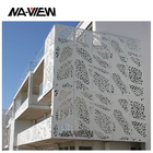 304L 60*60cm Aluminum Perforated Wall Panels Bridge Decoration
