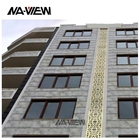 wall use sus304L aluminum perforated panels perforated metal wall cladding panels for wall or bridge decoration