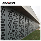 Architectural 25*100mm Perforated Aluminum Panels 20mm Hole
