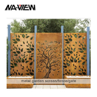 Metal Aluminum Curved Metal Fence Panels CNC Punching