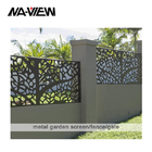Front Backyard Yard Aluminum Metal Fence Panels Heat Insulation