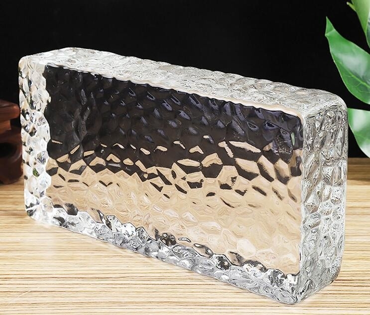 6x8x4 7.5x7.5 Crystal Glass Block For Roof Hot Fused  Interior Wall Glass TilesHome Decor